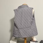 Croft & Barrow  Women's Light Gray Quilted Vest Photo 2
