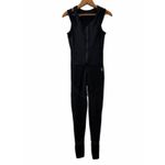 iD Strongwear Black Compression Jumpsuit XSmall Zip Front‎ Racerback Size 0 Photo 1