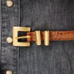 Lucky Brand Denim Western Dress With Vintage Kenneth Cole Belt Photo 6