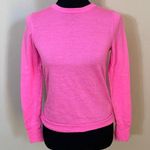 J.Crew  Womens Bright Pink Wool Crewneck Long Sleeve Sweater Photo 0