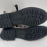 Linea Paolo Boots SZ 7 Trinity Cream Snakeskin Leather NWOT Combat Lace Up NEW Black Photo 13