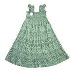 NWT Hill House Ellie Nap in Green Jacquard Print Smocked Midi Dress XL Photo 1