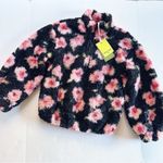 Sandy Liang NEW  x Target Floral Half Zip Sherpa Long Sleeve Top XXS Photo 0