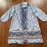 Anthropologie  Maeve Blue Arwen Ikat Duster NWT Medium/Large M/L Photo 2