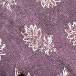 Rewind Long bell sleeve mauve semi sheer top with lace detail size large Photo 5