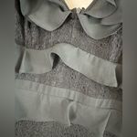 Bardot  Babylon Black Lace-Inset Ruffled Dress Size 6 Small Revolve Photo 5