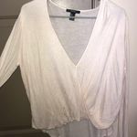 Forever 21 Longsleeve low vneck wrap shirt  Photo 0