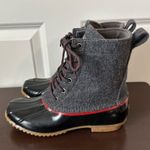 BASS Harlequin Waterproof Duck Boot Women’s Size 8 Gray Photo 1