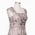 Alex Evenings  -  Sequined Embroidered Square-Neck Gown Photo 8