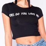 Kiki Do You Love Me Crop Top Black Size M Photo 0