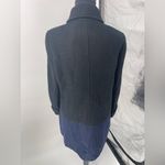 Mossino‎ pea coat blue and black womans size medium Photo 2