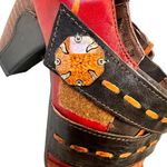 L'Artiste by Spring Step Wondrous Colorblock Ankle Bootie Red Size 7 Photo 3