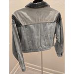 Wild Fable ​ S Patchwork Denim Jacket Cropped Two-Tone Light Dark Wash Y2K Photo 4