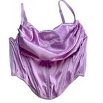 Urban Outfitters NWOT  Lilac Cowl Neck Silky Kiss The Sky Corset Size Small Photo 3