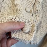 Joie  Size Large Knit Cardigan Sweater Cream Preppy Textured Button Front Photo 3