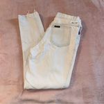 Sasson vintage white high rise skinny jeans heavily distressed 24 inch waist Photo 1