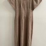 Anthropologie Moth Rendition Cashmere Flutter sleeve Babydoll Dress Oatmeal Sm Photo 7