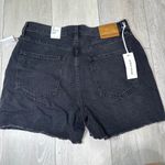NWT Denim Forum 90s boyfriend black eyeliner raw hem mini shorts high waisted 29 Photo 6