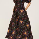 Farm Rio Rainbow Suns Maxi Dress with Pockets in Black Photo 1