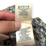 Anthropologie Vanessa Virginia  Gray White Floral Cotton Top - Size Large Photo 8