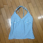 Wild Fable  Nautical Stripe Coastal Halter Neck Tank Top Size XS Photo 1