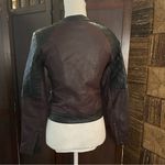 joe's jeans Joe’s Jeans Two-Tone Motorcycle Leather Jacket size small Photo 7