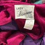 LADY LISANNE Vintage Velour Nightgown Purple/Magenta Photo 3