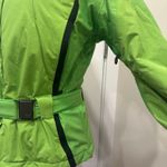 EandO E+O RECCO Neon Green Belted Winter Ski Coat Technical Outerwear Alpine 8 Photo 9