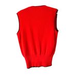 Vicky Vaughn Vintage Red Puppy Dog Sweater Vest size 5 Juniors size small 70s Photo 3