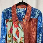 Soft Surroundings  Floral Hermosa Tunic Blouse Sz.M Photo 4