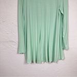 Eileen Fisher  Mint Green Long Sleeve Blouse M Baggy Oversized Lagenlook Casual Photo 7
