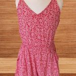 Divided Romper Red Floral Shorts Womens 2 XS  Photo 5