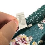 Charlotte Russe  Floral Green Cold Shoulder High Low Wrap Dress Size Small NWT Photo 10