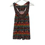 Chance or Fate Y2K Tribal Print Sleeveless Dress -Swing Style Chunky Neck Detail Large Photo 3