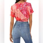 Free People 
Ashley Floral‎ Print Wrap Crop Top size medium Photo 1