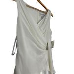 David's Bridal David’s Bridal Ivory Ruffle Gown Size 8 Chiffon Formal Wedding Guest‎ Dress Photo 4