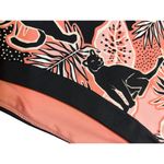 BCBGeneration  Bikini Bottom Reversible Peach Black Panther Bathing Suit Sz L NWT Photo 1