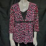 Notations  Black, Pink, & White Blouse (M) Photo 1