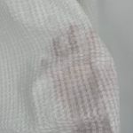 Gap Women's Textured Notched Mandarin Collar Self-Design Blouse White Small NWT Photo 5