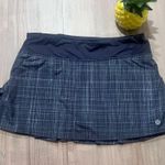 Lululemon  athletica Grey Multicolor Plaid Women's Skirt Photo 0