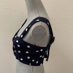 ZARA Trafaluc Collection  top Blue White Polka Dot Small Crop Top Excellent RARE Photo 2
