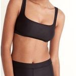 Madewell NWT Second Wave Balconette Bikini Top in True Black - Size M Photo 0