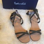 Splendid  Janelle green suede ankle wrap sandals Photo 1