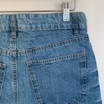 Blue Age Women’s Junior’s Distressed High Rise Light Wash Blue Jean Denim Shorts Size L Photo 9