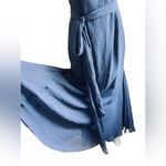 Vera Wang  WHITE label midnight blue maxi gown formal bridesmaid dress size 12 Photo 9
