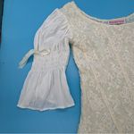 The North Face Marikka Nakk Lace Whimsigoth Boho Top Ivory  Size Small Vintage Photo 3