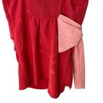 Future Collective Red Pink Bow‎ Mini Dress 1X Sleeveless Holiday Party Photo 7