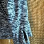 Ideology  Running Turtleneck Long Sleeve Pullover in Marl Marble Blue Medium Photo 2