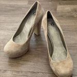 Gianni Bini Beige Suede Heels Photo 1