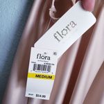 Flora Nikrooz  Champagne Satin Heart Detail Lace Chemise Nightgown Photo 7